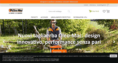 Desktop Screenshot of oleomac.it